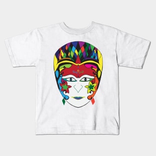 smile dancer face Kids T-Shirt